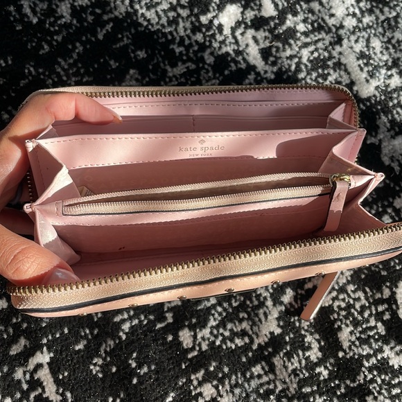 AUTHENTIC KATE SPADE PINK TRI FOLD WALLET - Picture 9 of 12